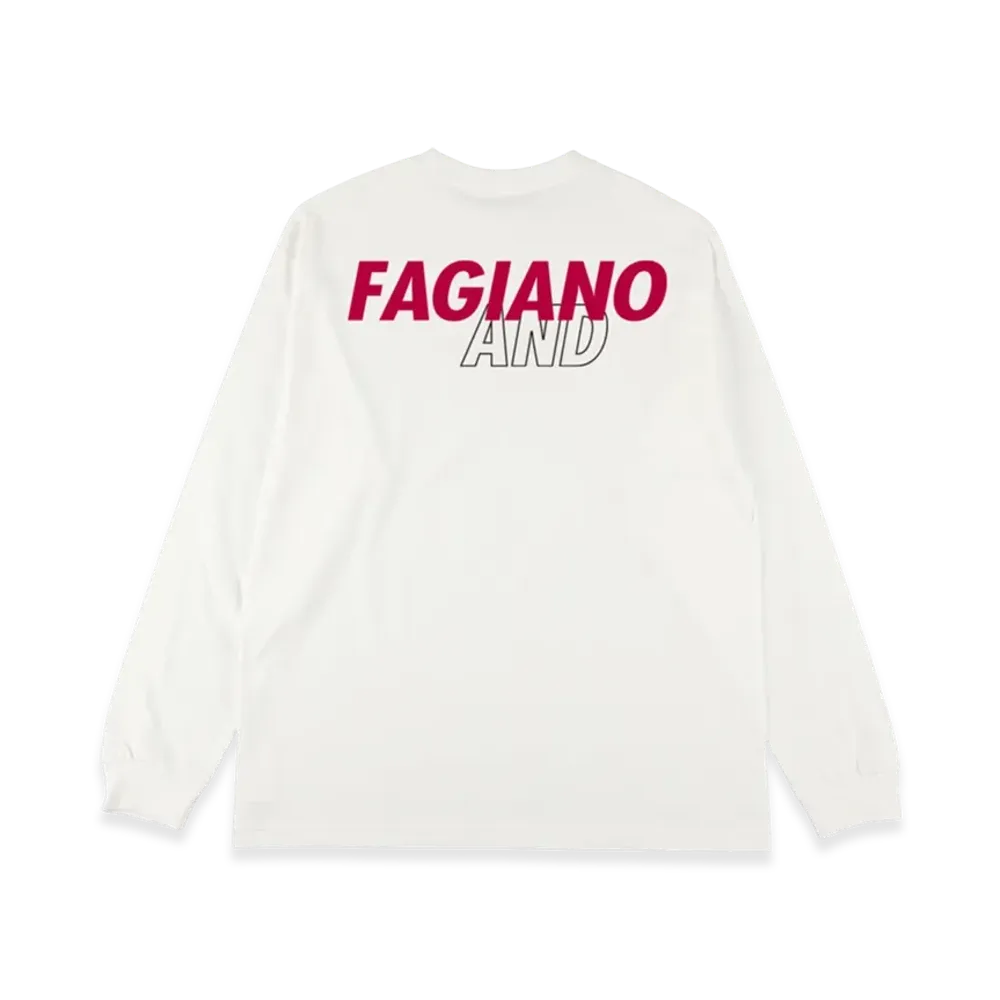 WIND AND SEA x J.LEAGUE FAGIANO L/S Tee "White"