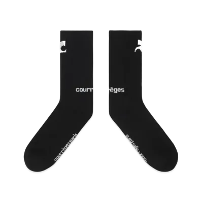 Courreges Ac Sports Socks "Black/White Optic"