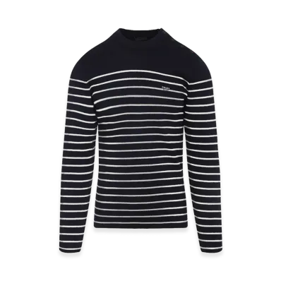 PRADA Embroidered Wool Sweater "Blue"