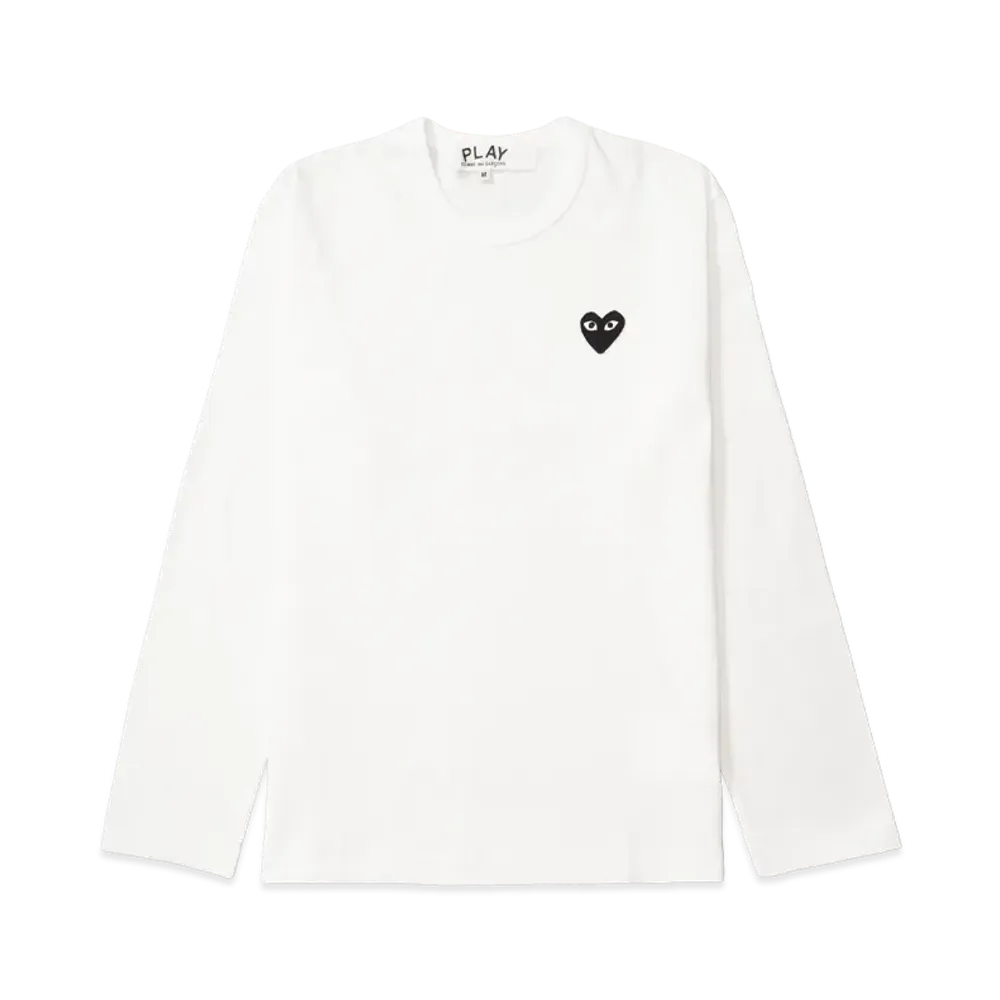 PLAY COMME des GARCONS Unisex Long Sleeve T-Shirt AX-T120-051 "White"