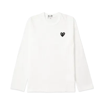 PLAY COMME des GARCONS Unisex Long Sleeve T-Shirt AX-T120-051 "White"