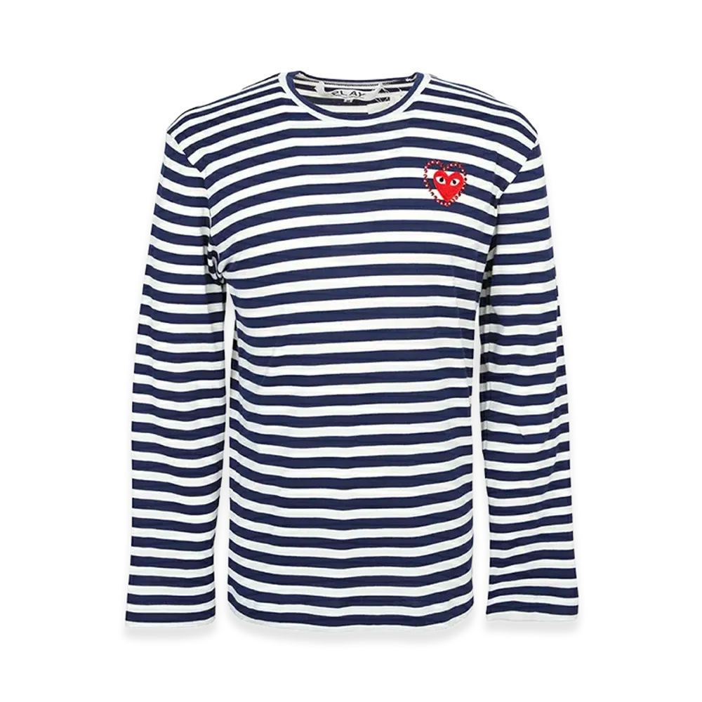 PLAY COMME des GARCONS Long Sleeve T-Shirts "Blue"