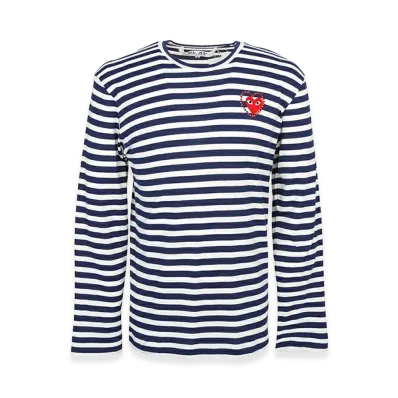 PLAY COMME des GARCONS Long Sleeve T-Shirts "Blue"
