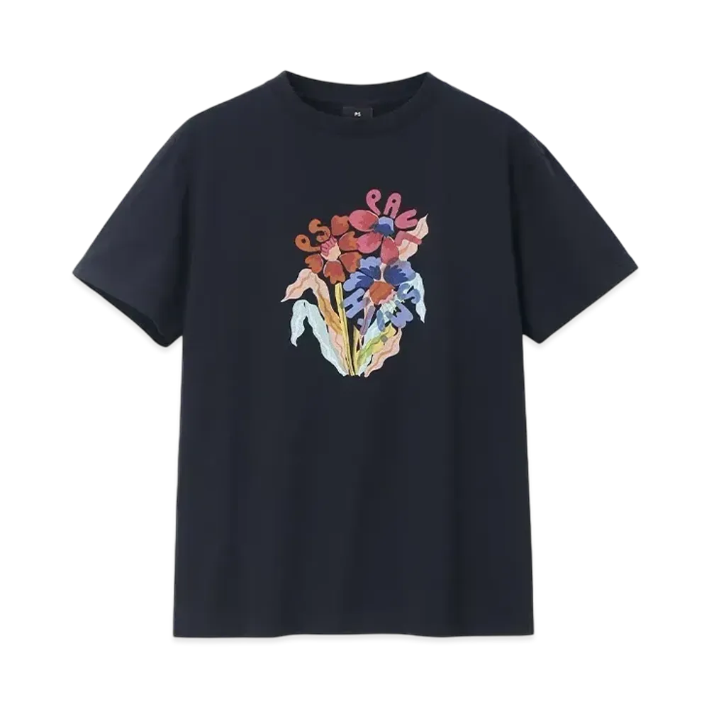 Paul Smith Women's Risso Flowers Short Sleeve T-Shirt "Navy"