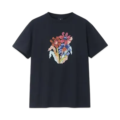 Paul Smith Women's Risso Flowers Short Sleeve T-Shirt "Navy"
