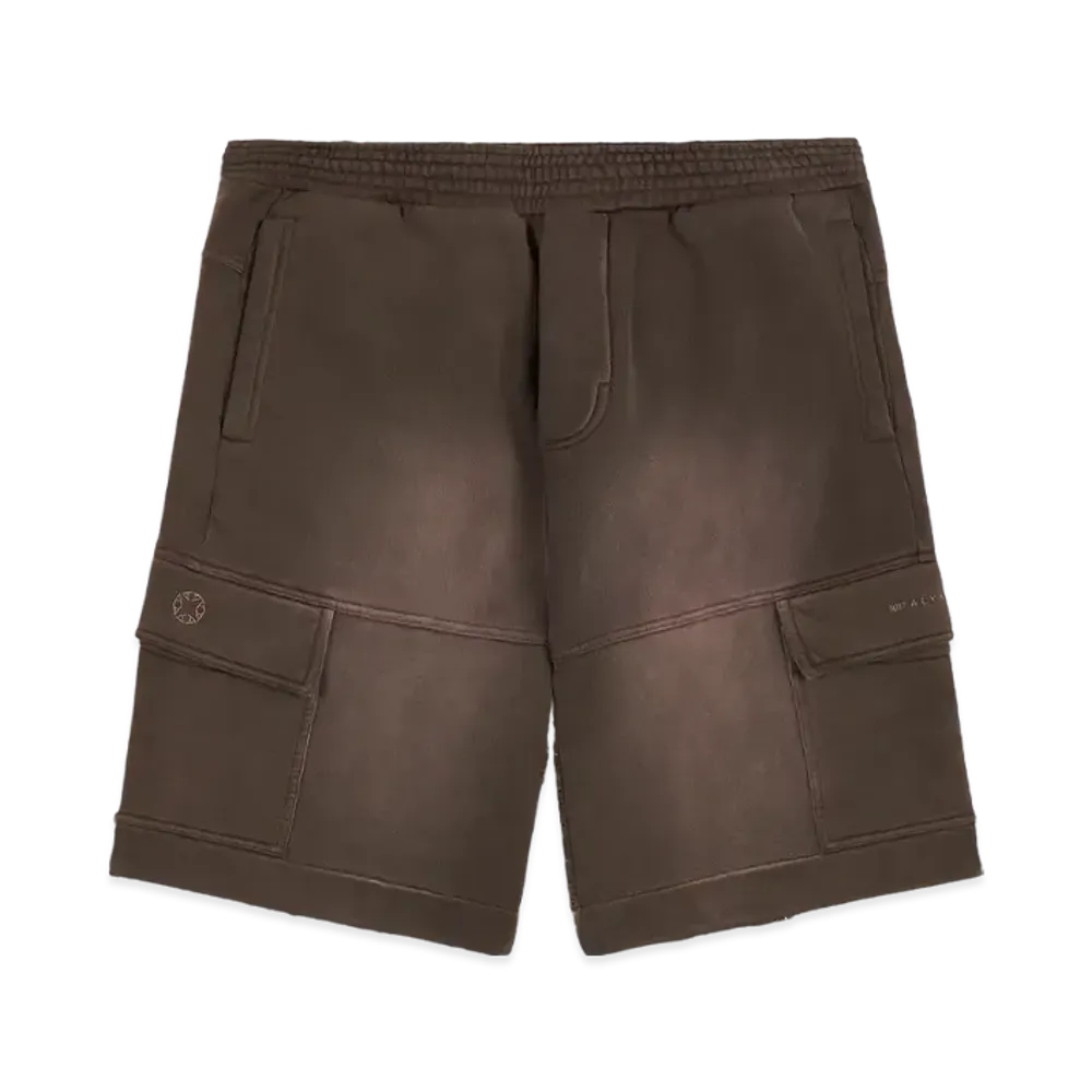 1017 ALYX 9SM Brown Garment Dye Cargo Shorts "Black"