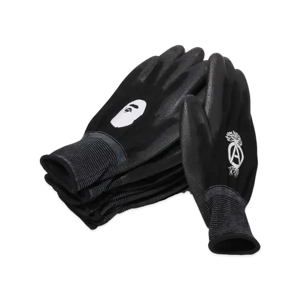 A BATHING APE x NEIGHBORHOOD Glove Set "Black"
