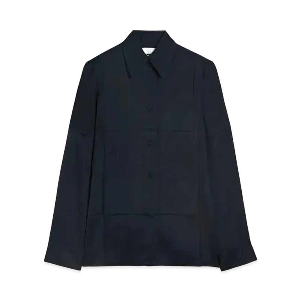Jil Sander Women's Fluid Viscose Shirt "Navy"