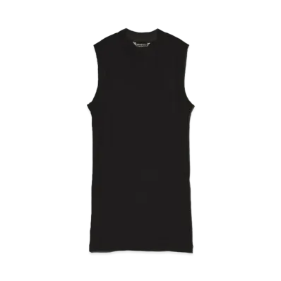 AURALEE Super High Gauge Sheer Rib Tank "Black"