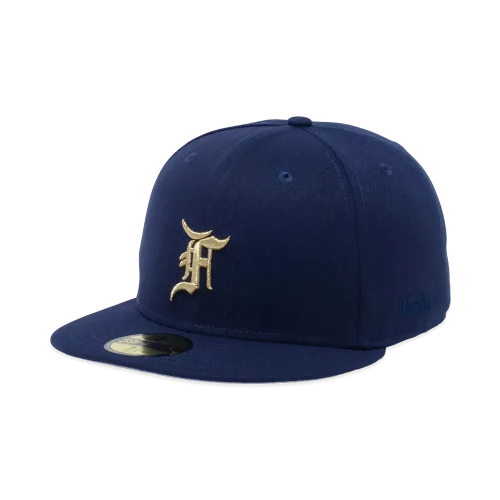 NEW ERA 59Fifty Fear of God Essentials the Classic Collection Milwaukee Brewers "Light Navy/Gold Gray"