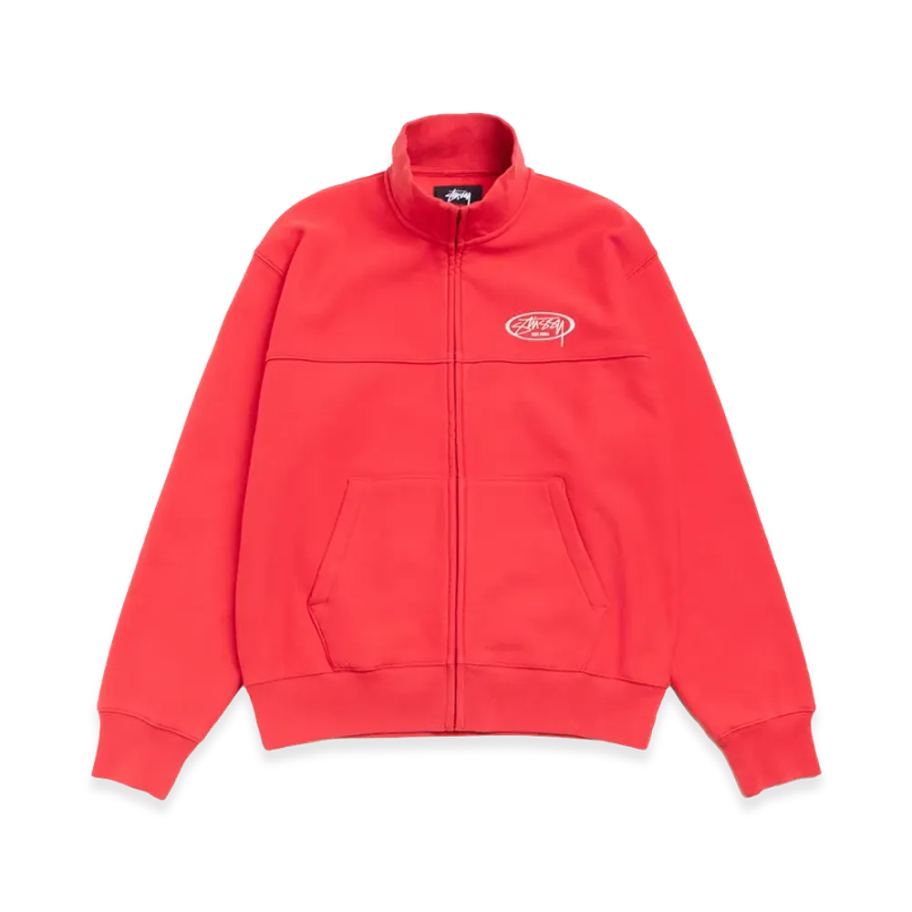 Stussy Fleece Track Jacket "Red"