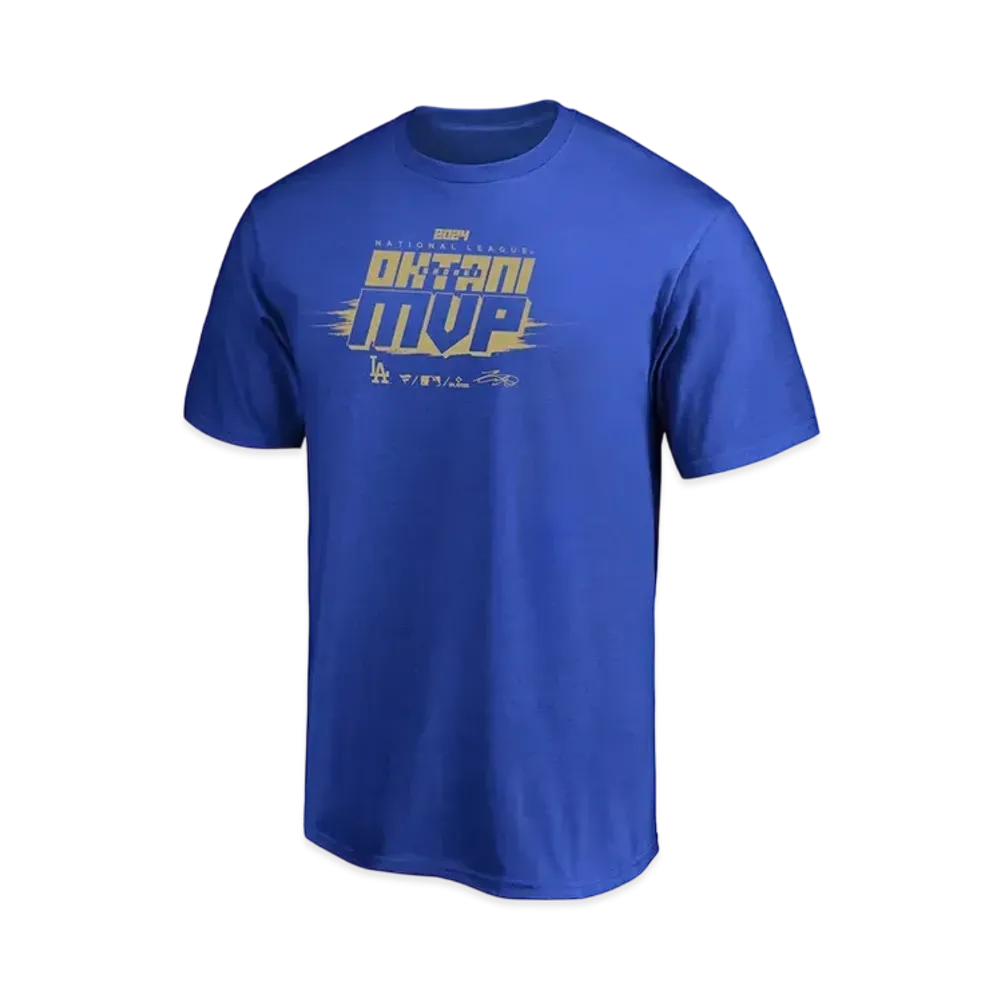 MLB Fanatics Dodgers Shohei Ohtani National League MVP 2024 Award Commemoration Name & Number Uniform Number T-Shirt "Blue"