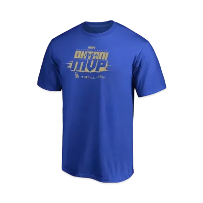MLB Fanatics Dodgers Shohei Ohtani National League MVP 2024 Award Commemoration Name & Number Uniform Number T-Shirt "Blue"