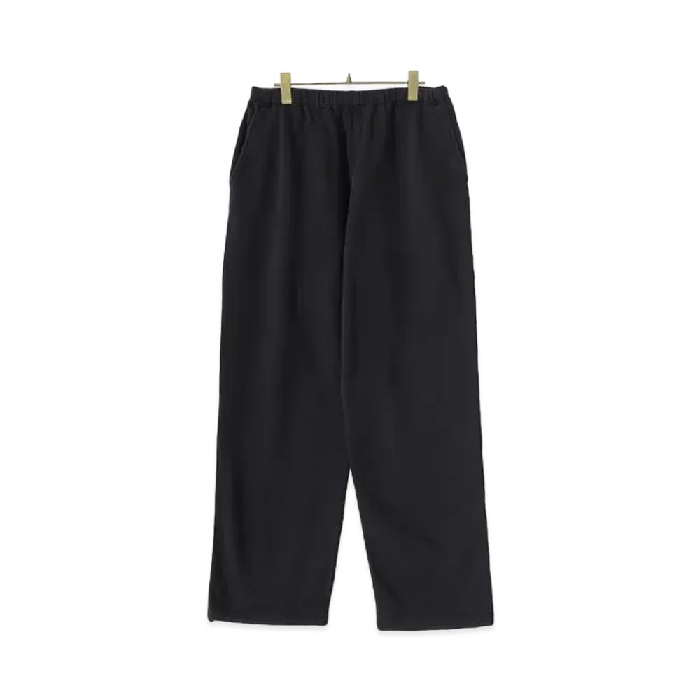 COMOLI Cotton Hanging Fleece Pants "Fade Black"