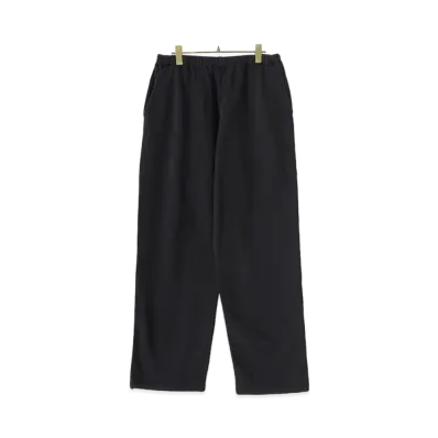 COMOLI Cotton Hanging Fleece Pants "Fade Black"