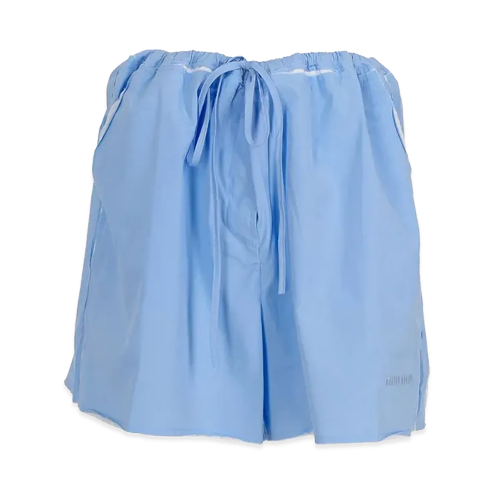 MIU MIU Women's Cotton Shorts "Lightblue"