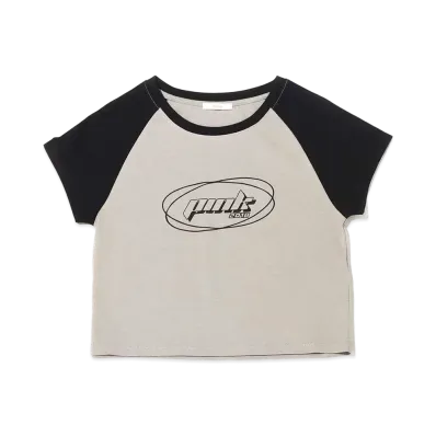 atmos pink Raglan Chibi T "Gray"