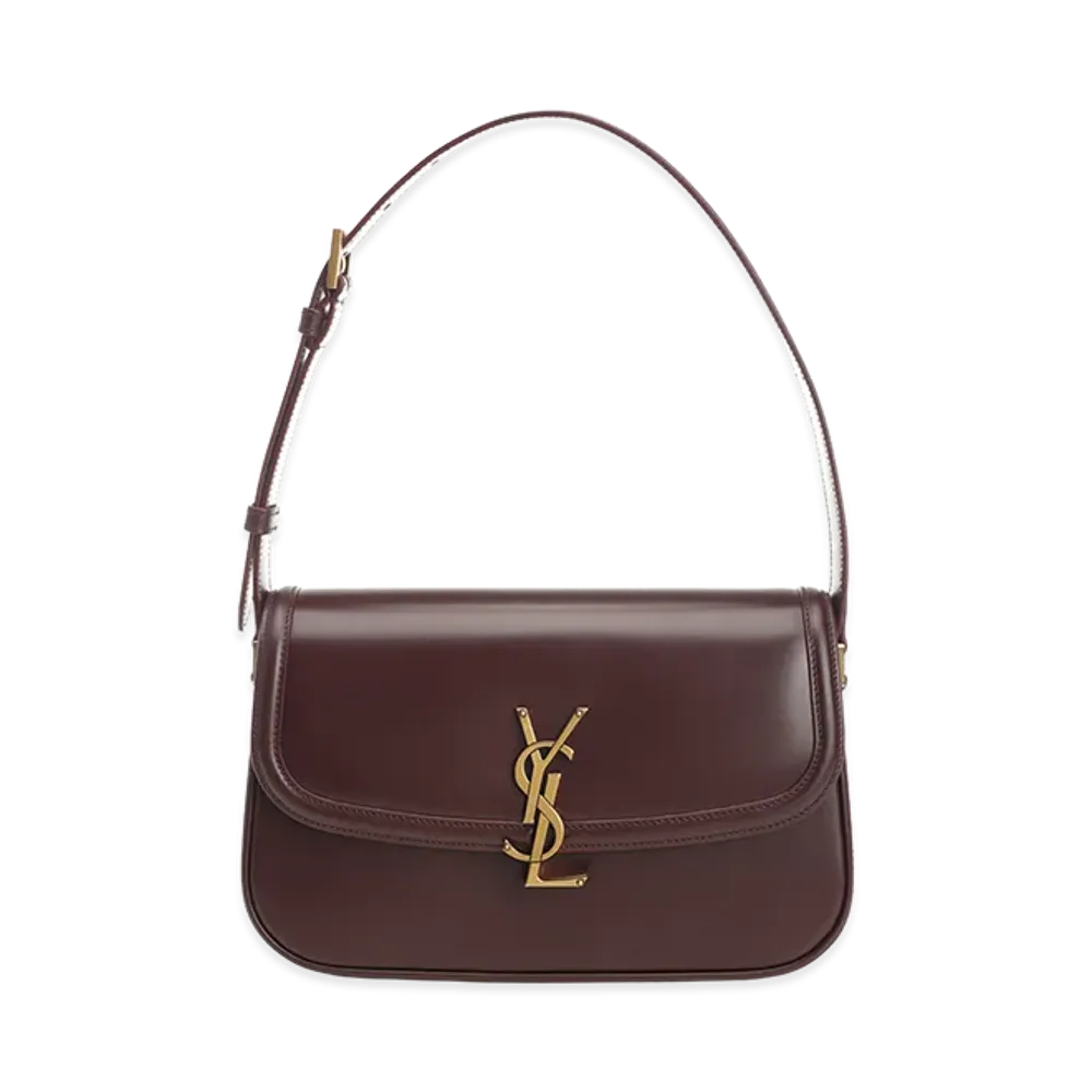 Saint Laurent Women's Medium Solferino Bag "Bordeaux"