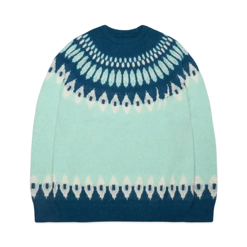 FRAGMENT x uniform experiment Nordic Crewneck Knit "Sax"