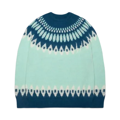FRAGMENT x uniform experiment Nordic Crewneck Knit "Sax"