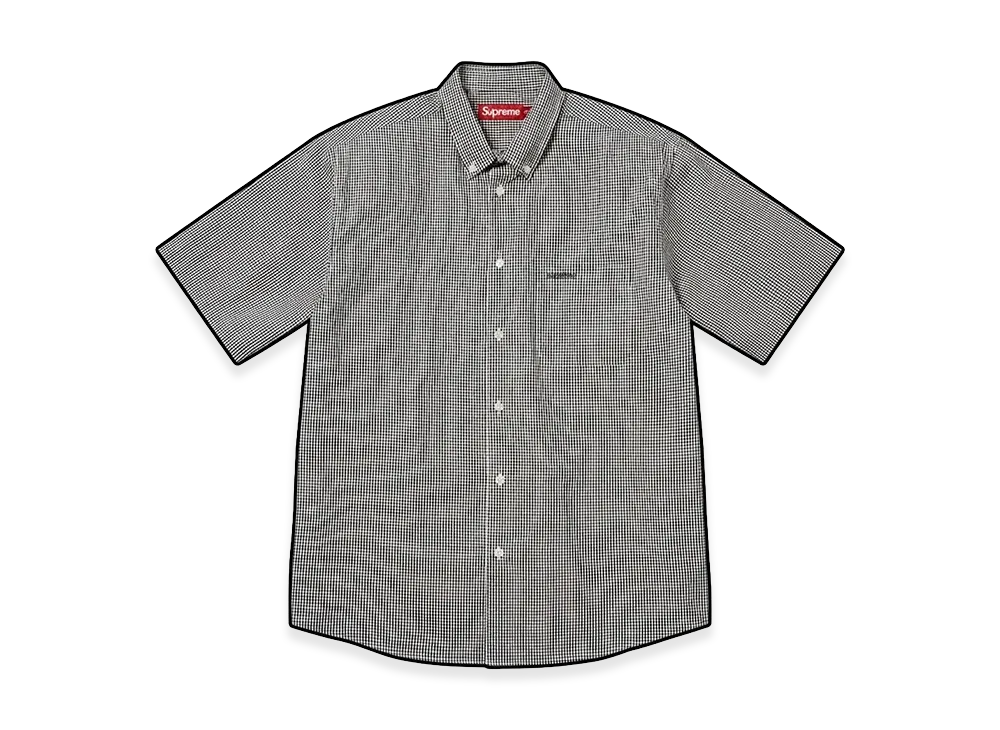 Supreme Gingham S/S Shirt "Black"
