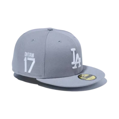 NEW ERA 59Fifty MLB Player Name & Number Los Angeles Dodgers "Grey"