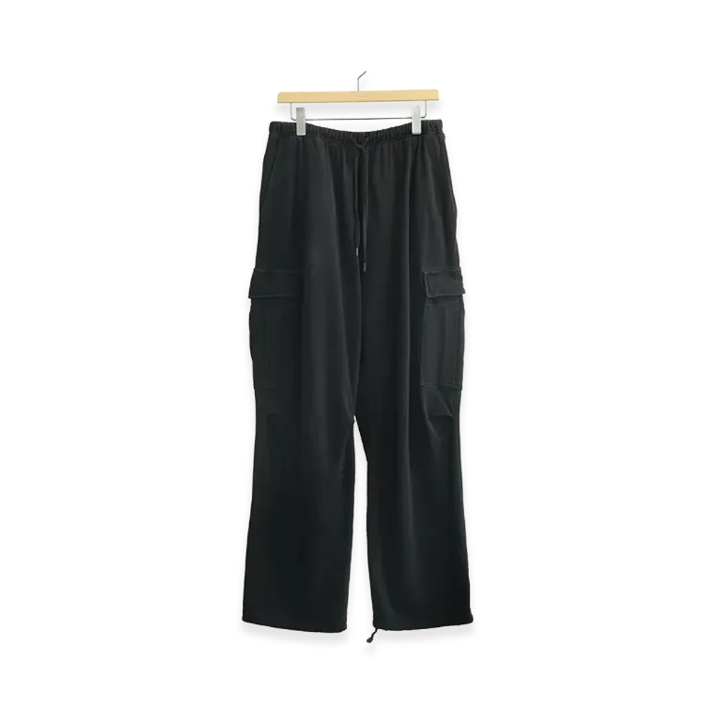 COMOLI Cotton Jersey 6P Pants "Black"
