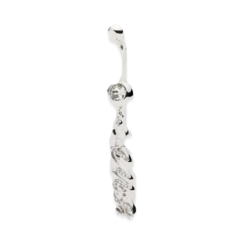 AMBUSH Amb Initial Charm Earring "Silver"