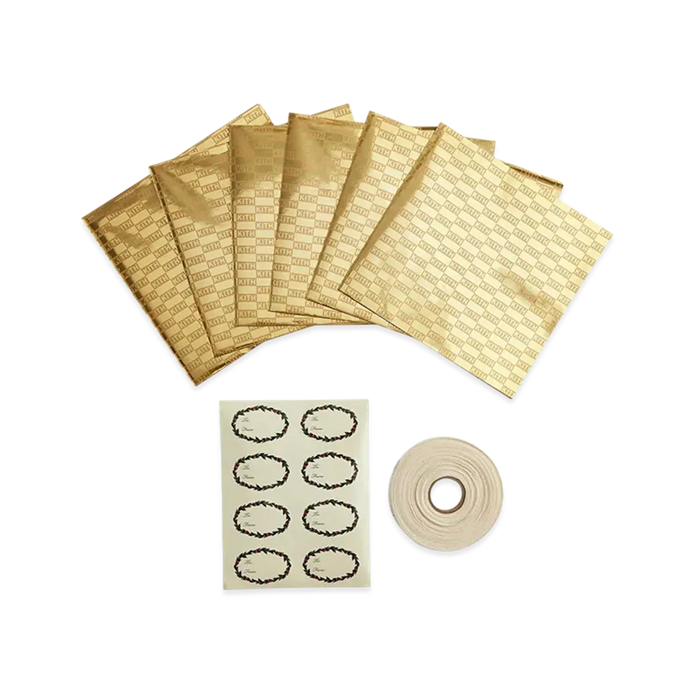Kithmas Gift Wrapping Set "Bright Gold"