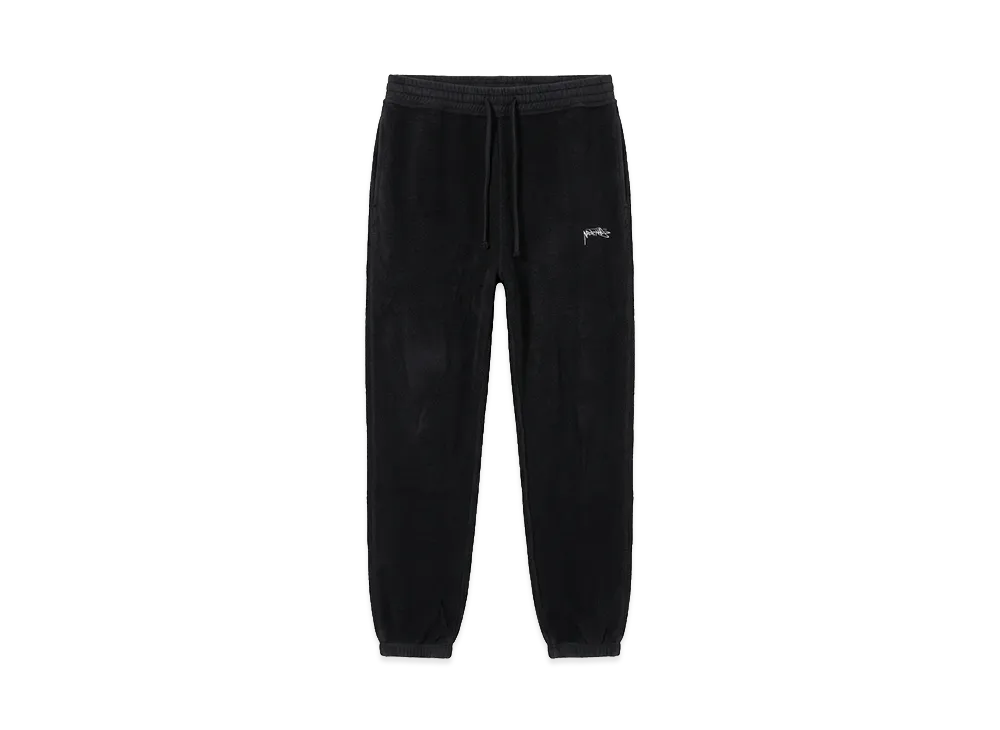 Stussy Logo Inside Out Fleece Sweatpants "Black"