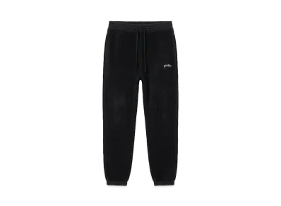 Stussy Logo Inside Out Fleece Sweatpants "Black"