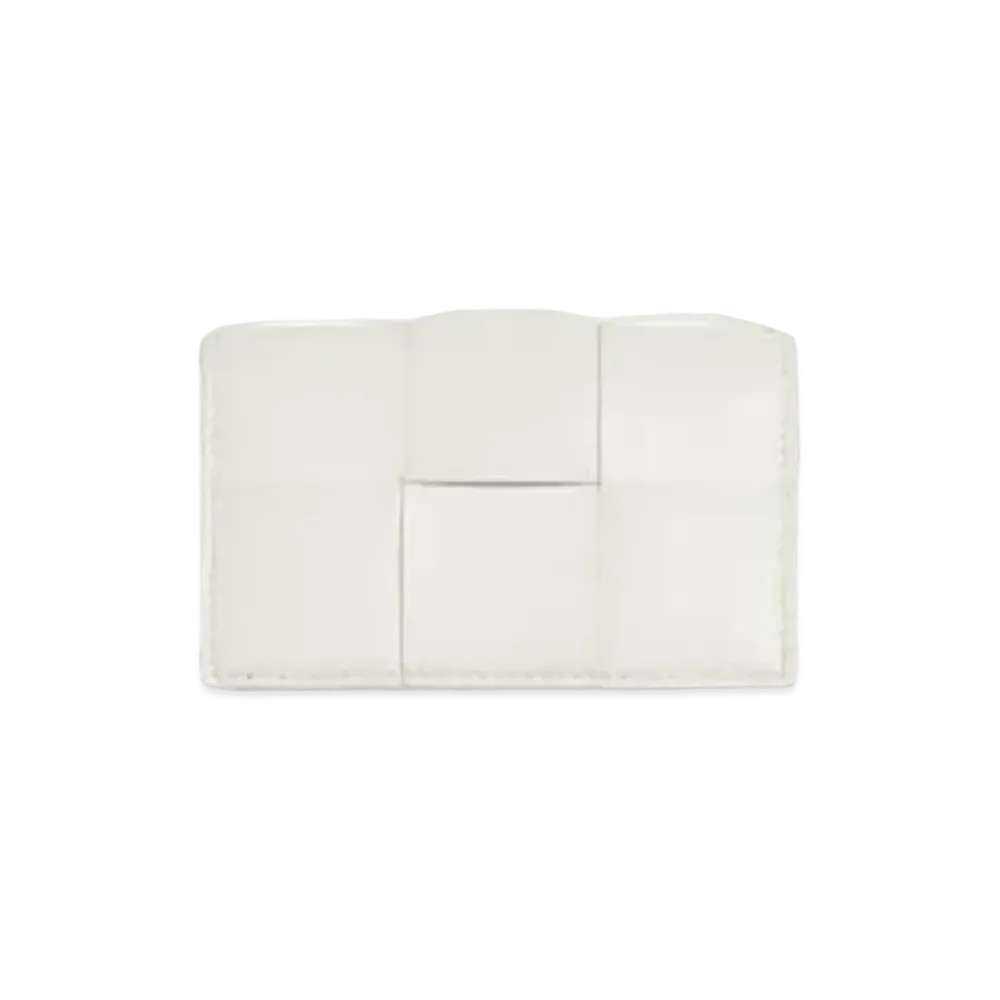 Bottega Veneta Business Card Holder "Chalk"