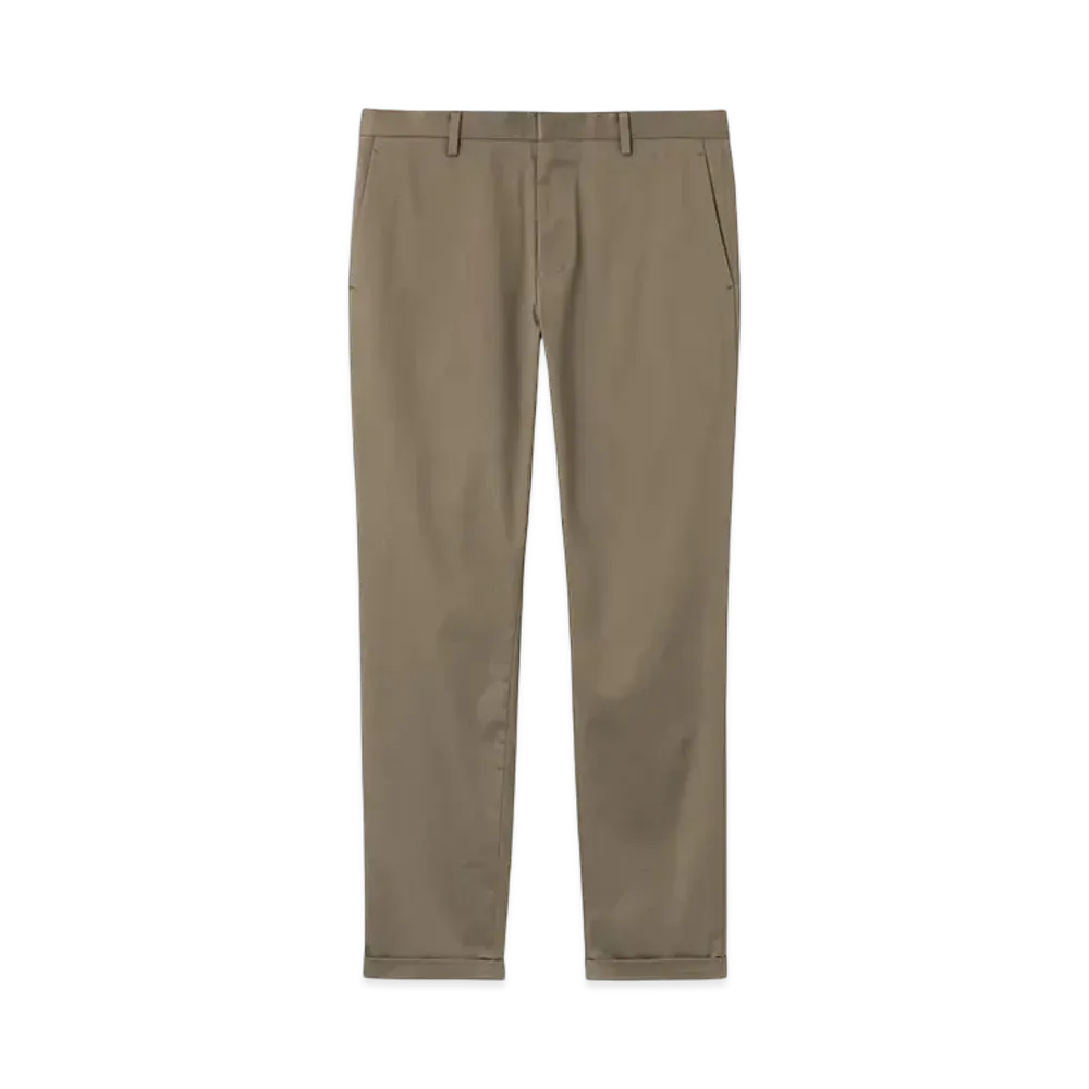 Paul Smith Cotton Stretch Trousers "Khaki"