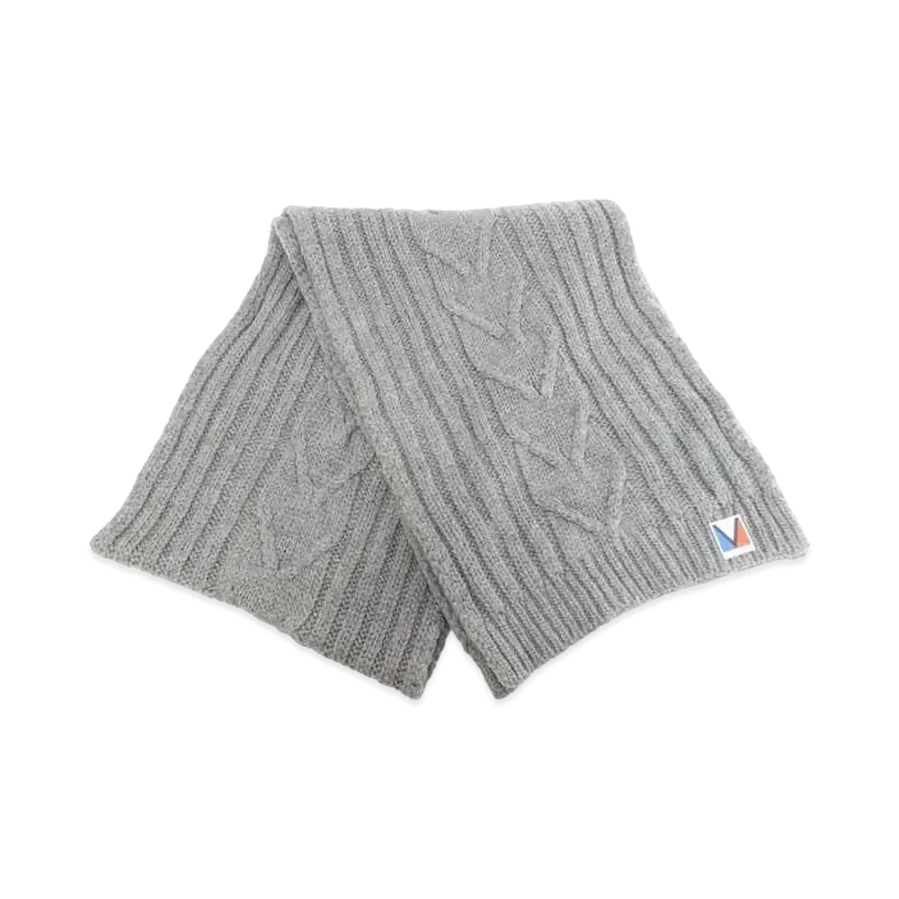 Louis Vuitton GastonV Cable Knit Scarf "Gray"