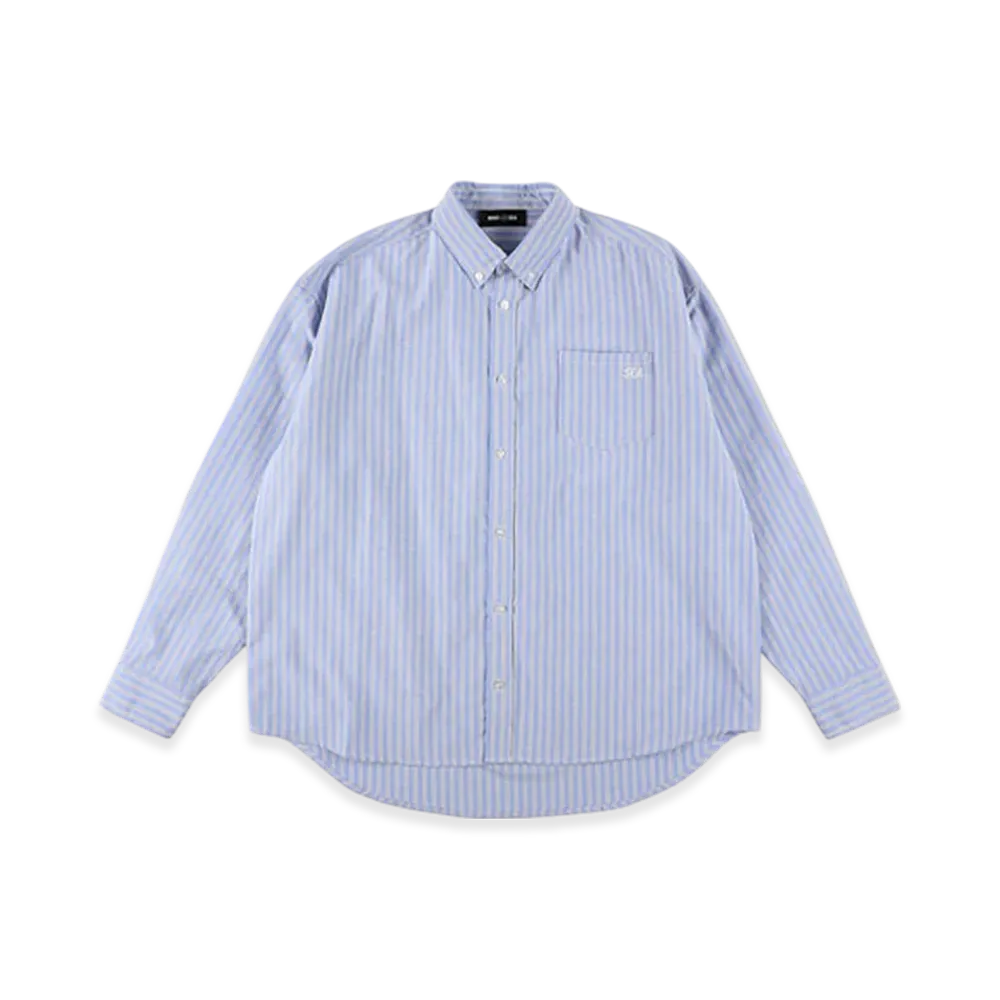 WIND AND SEA ESS Oxford Shirt "Blue Stripe"