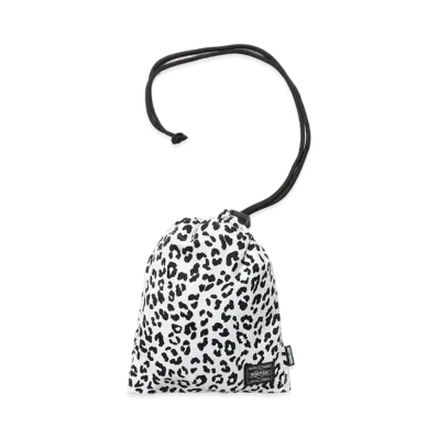 WACKO MARIA PORTER / LEOPARD SHOULDER POUCH "White"