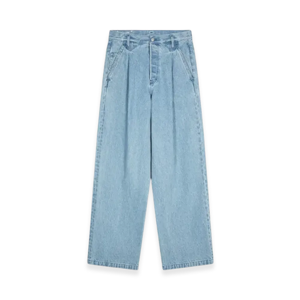 DRIES VAN NOTEN Pleated Jeans "Light Blue"