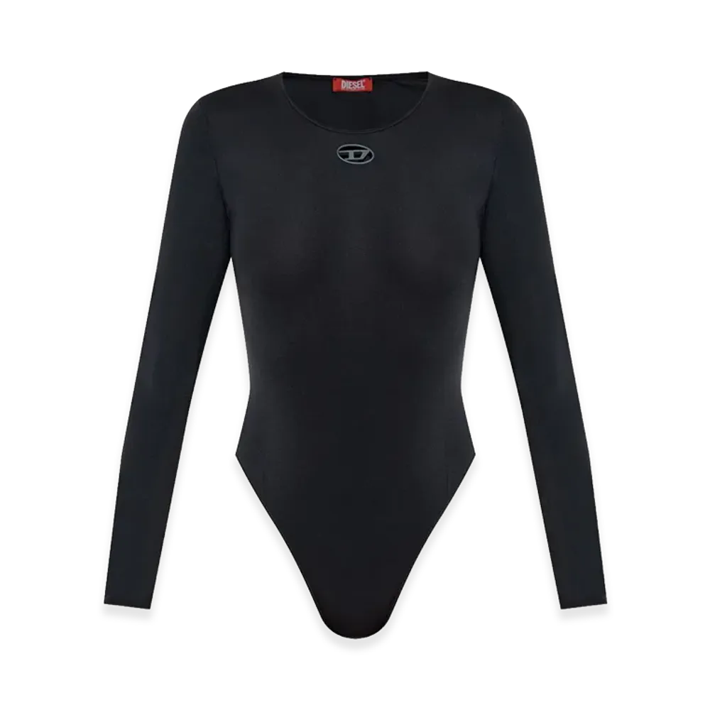Diesel Women's Long-Sleeve Bodysuit "Black"