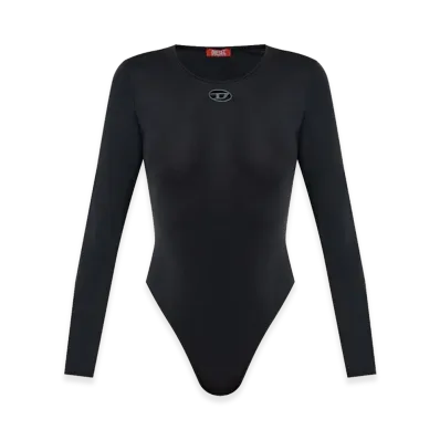 Diesel Women's Long-Sleeve Bodysuit "Black"