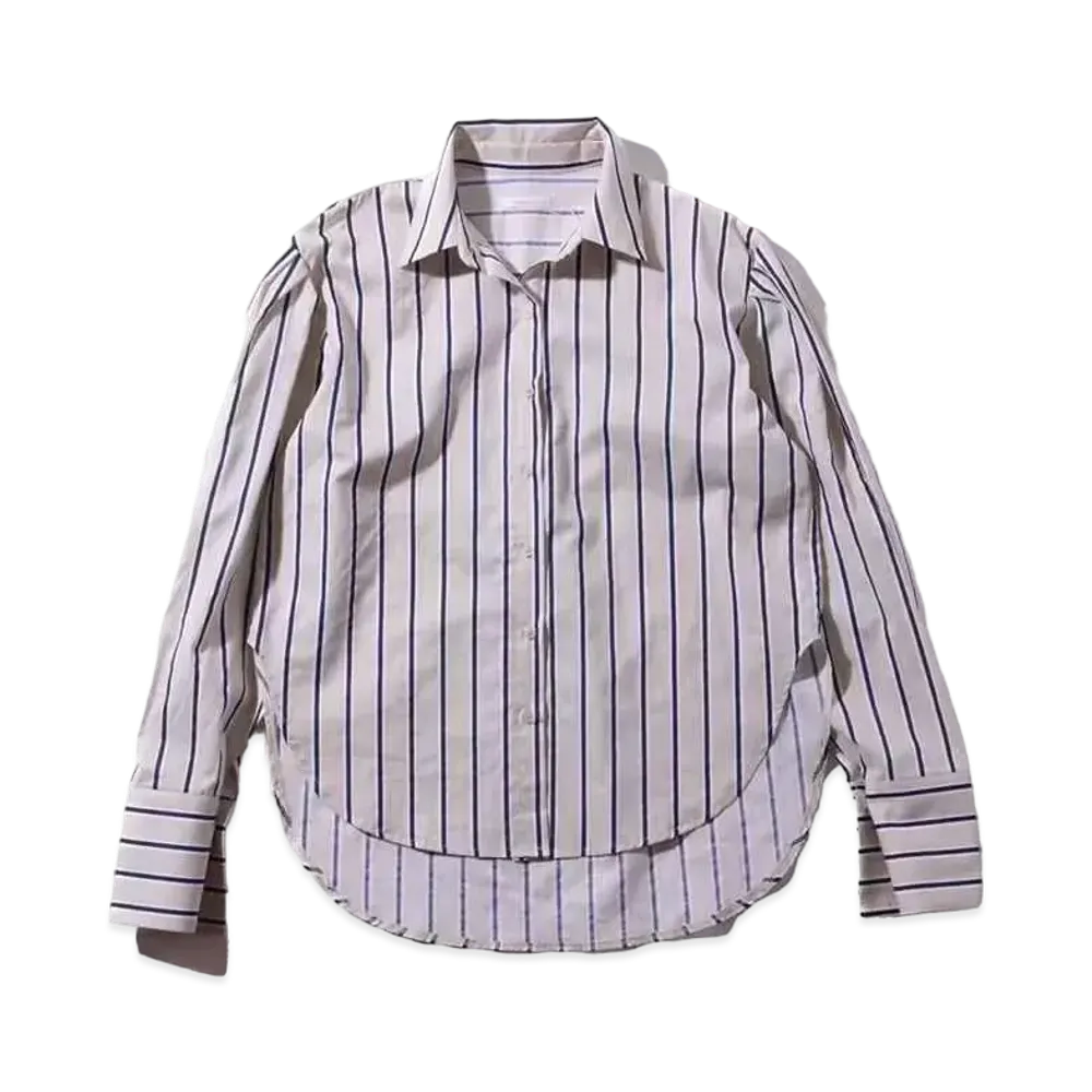 atmos pink Striped Shirt TX "Beige"