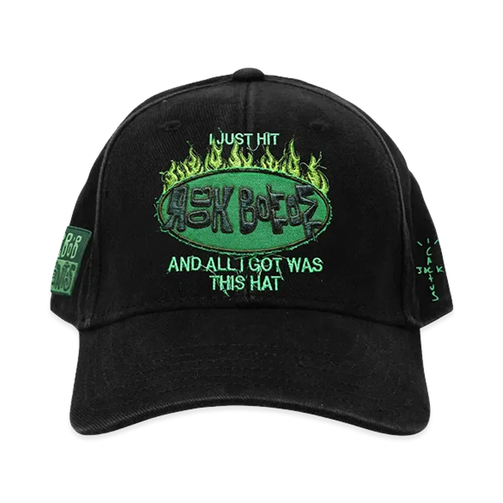 Travis Scott Cactus Jack x SPONGEBOB Rock Bottom Hat "Black"