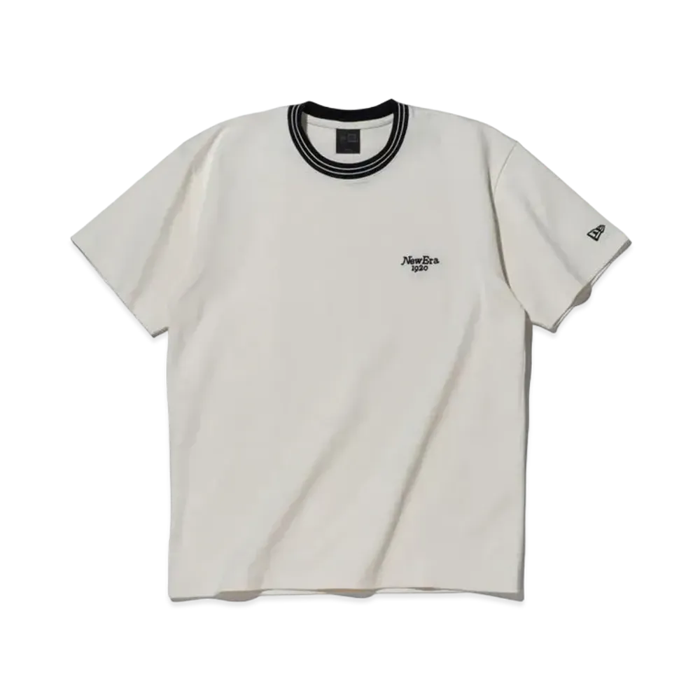 NEW ERA BLACK LABEL SS24 Mini Logo Short Sleeve Heavyweight Cotton T-Shirt "Off White"