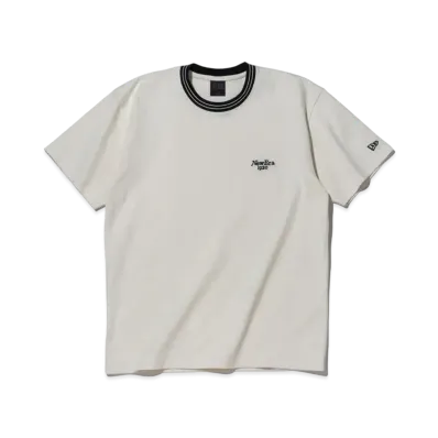 NEW ERA BLACK LABEL SS24 Mini Logo Short Sleeve Heavyweight Cotton T-Shirt "Off White"