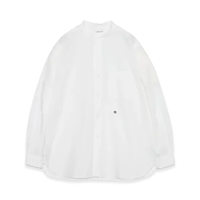 nanamica Band Collar Wind Shirt "Off White"