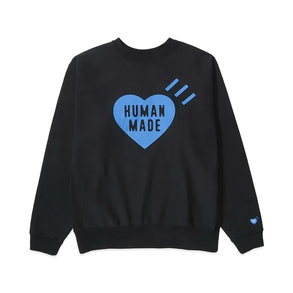 HUMAN MADE Stores Exclusive Heart Sweatshirt Offline Store "Black"