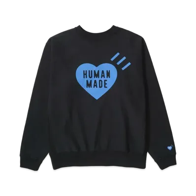 HUMAN MADE Stores Exclusive Heart Sweatshirt Offline Store "Black"