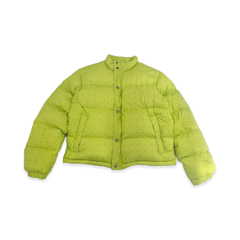 Chrome Hearts Cropped CH Plus Stiff Down Jacket "Yellow"