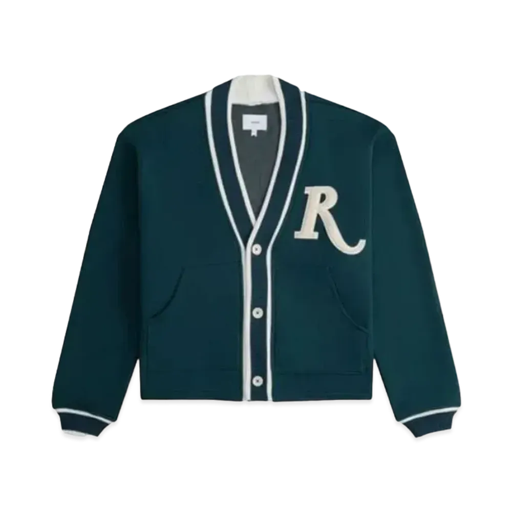 RHUDE R-Patch Terry Cardigan "Teal"