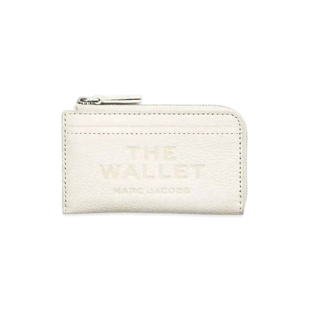 Marc Jacobs The Leather Top Zip Multi Wallet "Cotton"