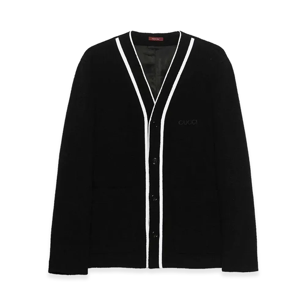 GUCCI Wool Blend Cardigan "Black"